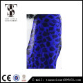 Écharpe imprimée pour animaux écharpe en polyester bleu imprimé léopard